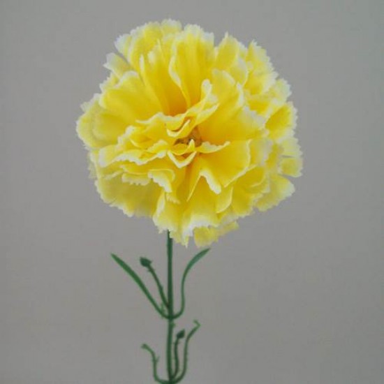 Silk Carnations Yellow 45cm Artificial Flowers